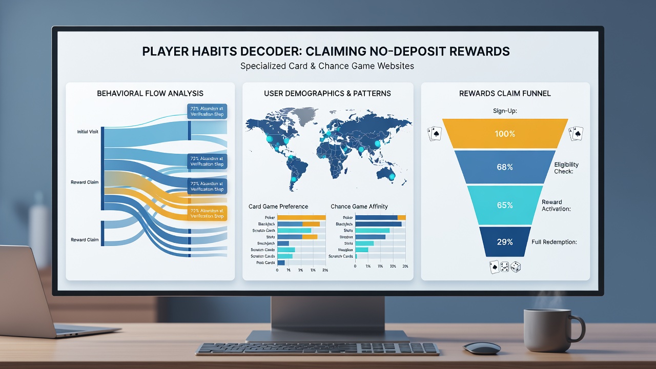 Analytics dashboard displaying claim and playthrough statistics on a card gaming site